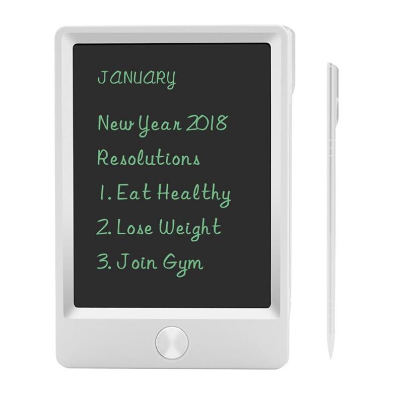 2x Elektronische Notizblock Grafik Malerei Schreiben Pad Lcd Tablette Tragbare Mini 5 Zoll Licht Digitale Zeichnung Handschrift Bord Schwarz