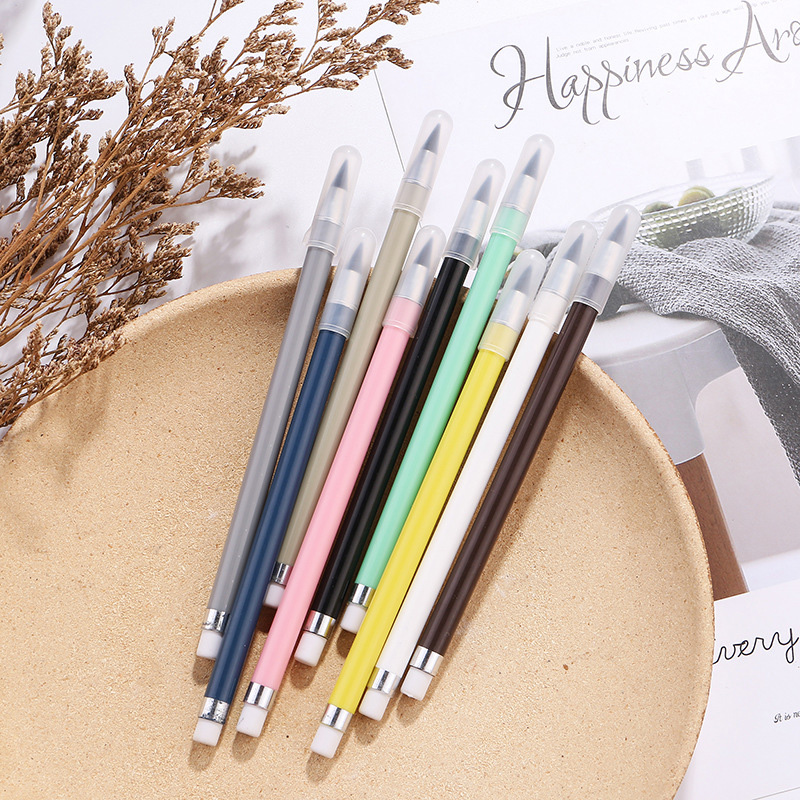6 unids/set lápiz sin tinta escritura ilimitada sin tinta HB pluma herramienta de pintura para bocetos escuela suministros de oficina para papelería para niños