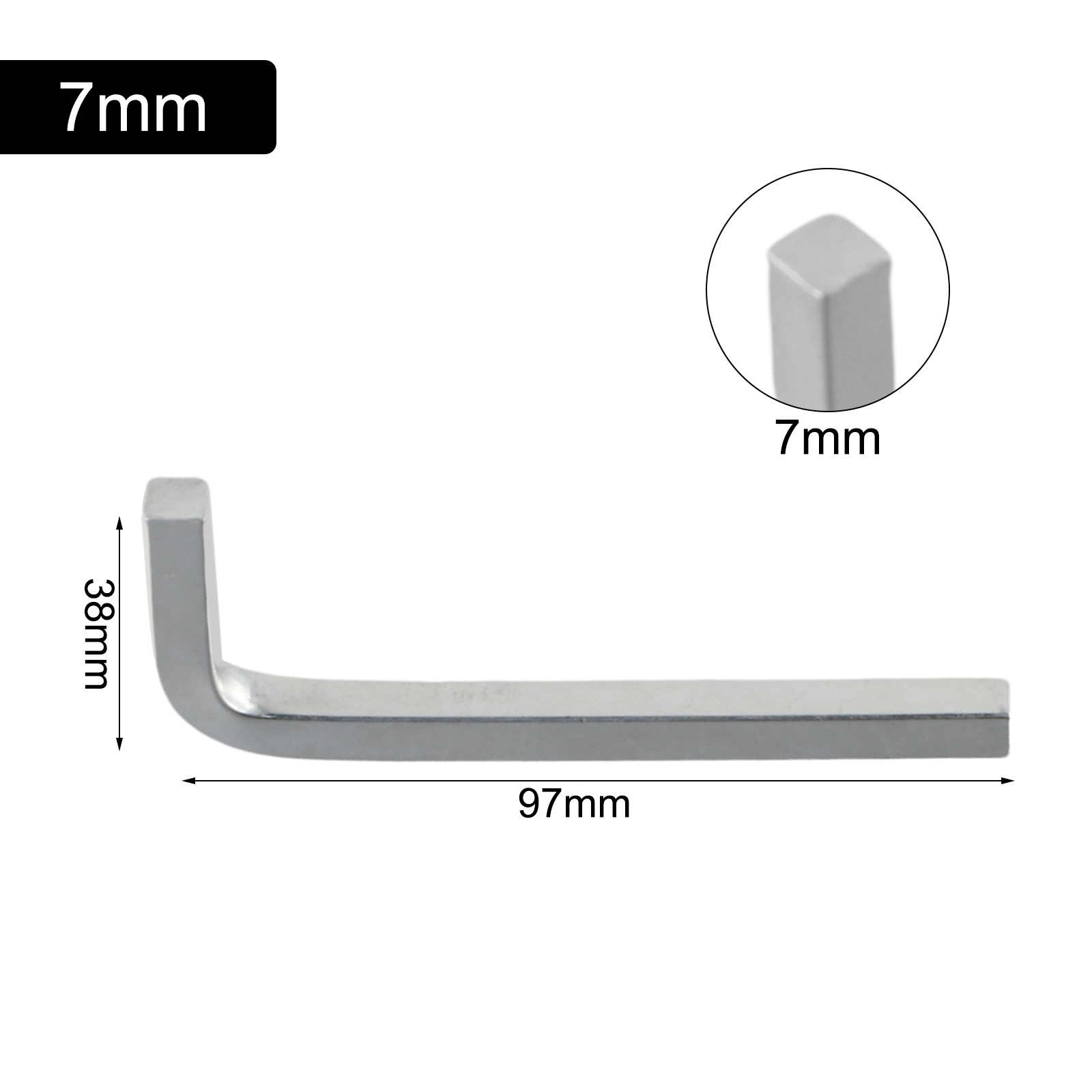 Tournevis à tête carrée en forme de L, Dnomium, acier au vanadium, 3-10mm, carré, 4 pointes essorées, outils à main, 1PC: green