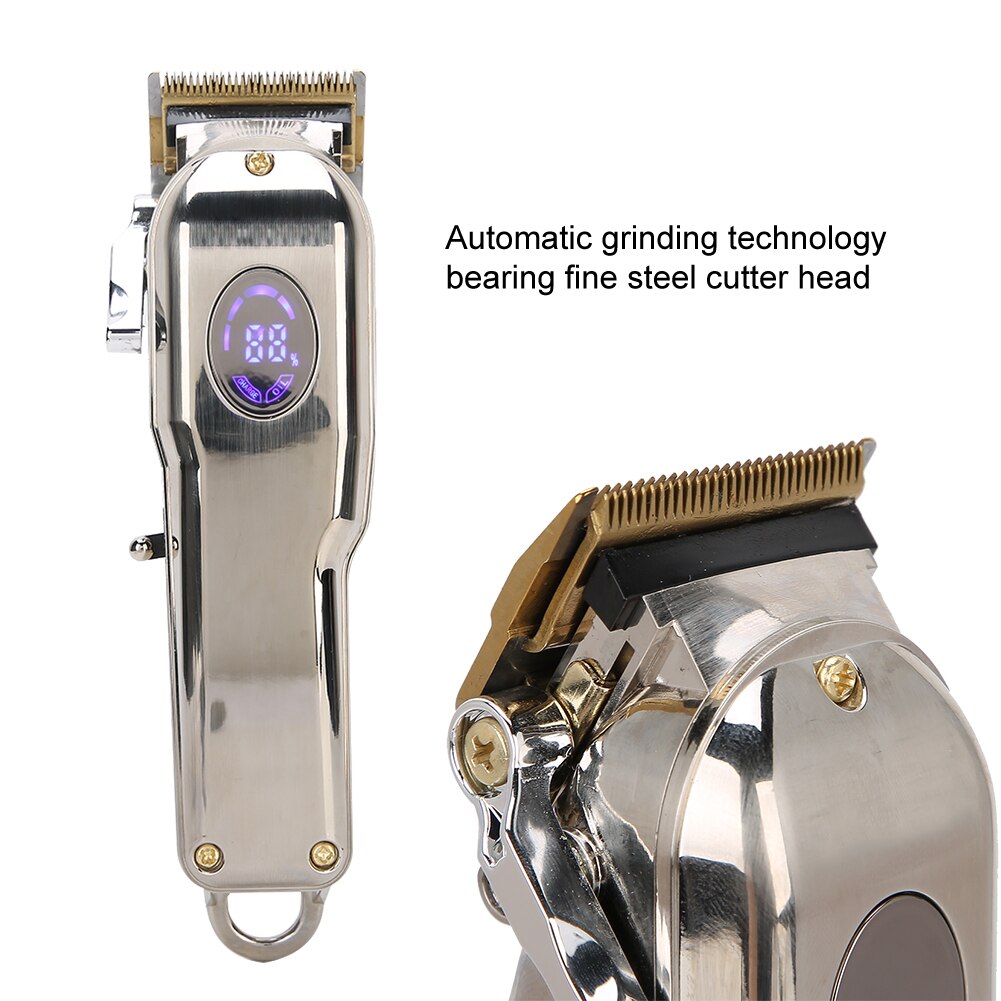 Surker Hair Trimmer Digital Electric Hair Clipper USB Rechargeable Cordless Men Hair Cutting Machine Beard Shaver