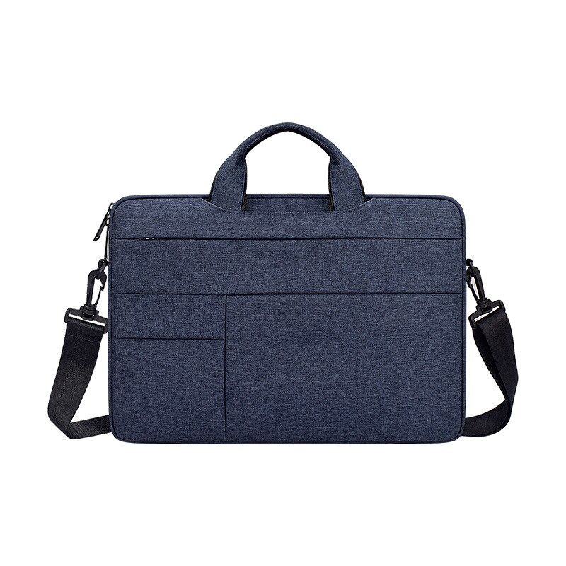 Waterproof Laptop Shoulder Messenger Bag Notebook Case Cover Computer Briefcase for 13 14 15 inch MacBook Pro Air Retina HP: Navy / 15.6-inch