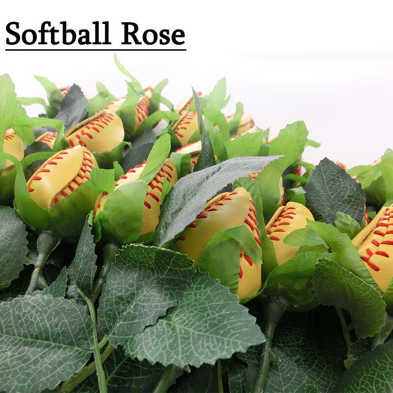 Softball rose og blomsterarrangementer - til softballspillere!