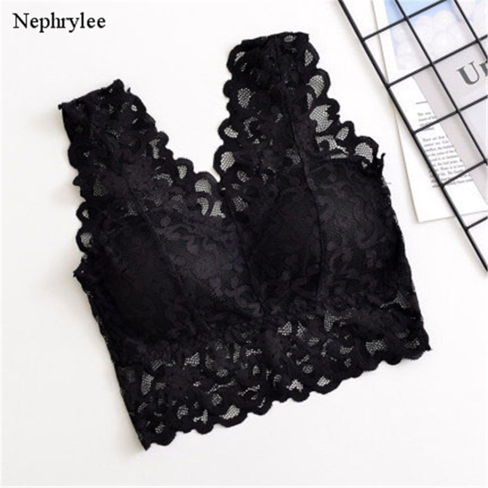 Vrouwen Sexy Bh Top Beauty Back Lace Ondergoed Sexy Bralette Vrouwelijke Backless Beha Meisje Naadloze Lingerie S00447: Black