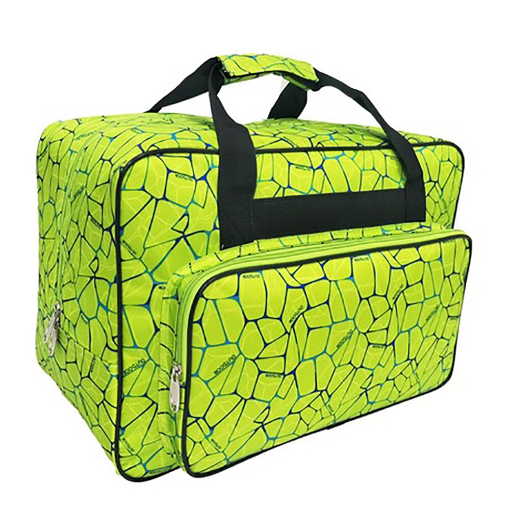 Bolsa para máquina de coser de gran capacidad Unisex, bolso de almacenamiento portátil de viaje, contenedor multifuncional, herramientas de tejer a mano, bolsas de ganchillo: Green / 46X23X32CM