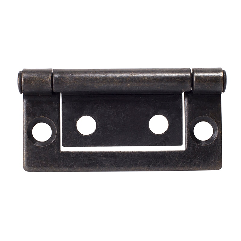 2 Inch Iron Furniture Mortise Hinge for Cabinet Door with Free Screws, 135 Degree Open, Antique Copper, Black, Nickel Color