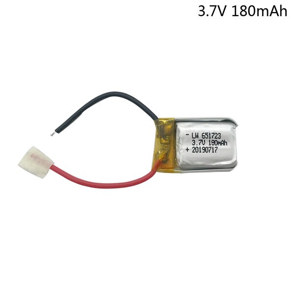 3.7V 180mAh Lipo batterij voor Syma S105 S107 S107G S109 Helicopter Batterij 3.7V Li-Po Batterij voor M3 RC Helicopter Batterij: Default Title