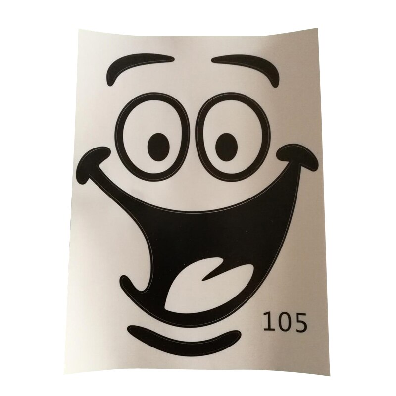 1 Set DIY Wall Stickers Smiley Face Waterproof Funny Removable Home Decors Home Decors Bathroom Decal Seat Decor