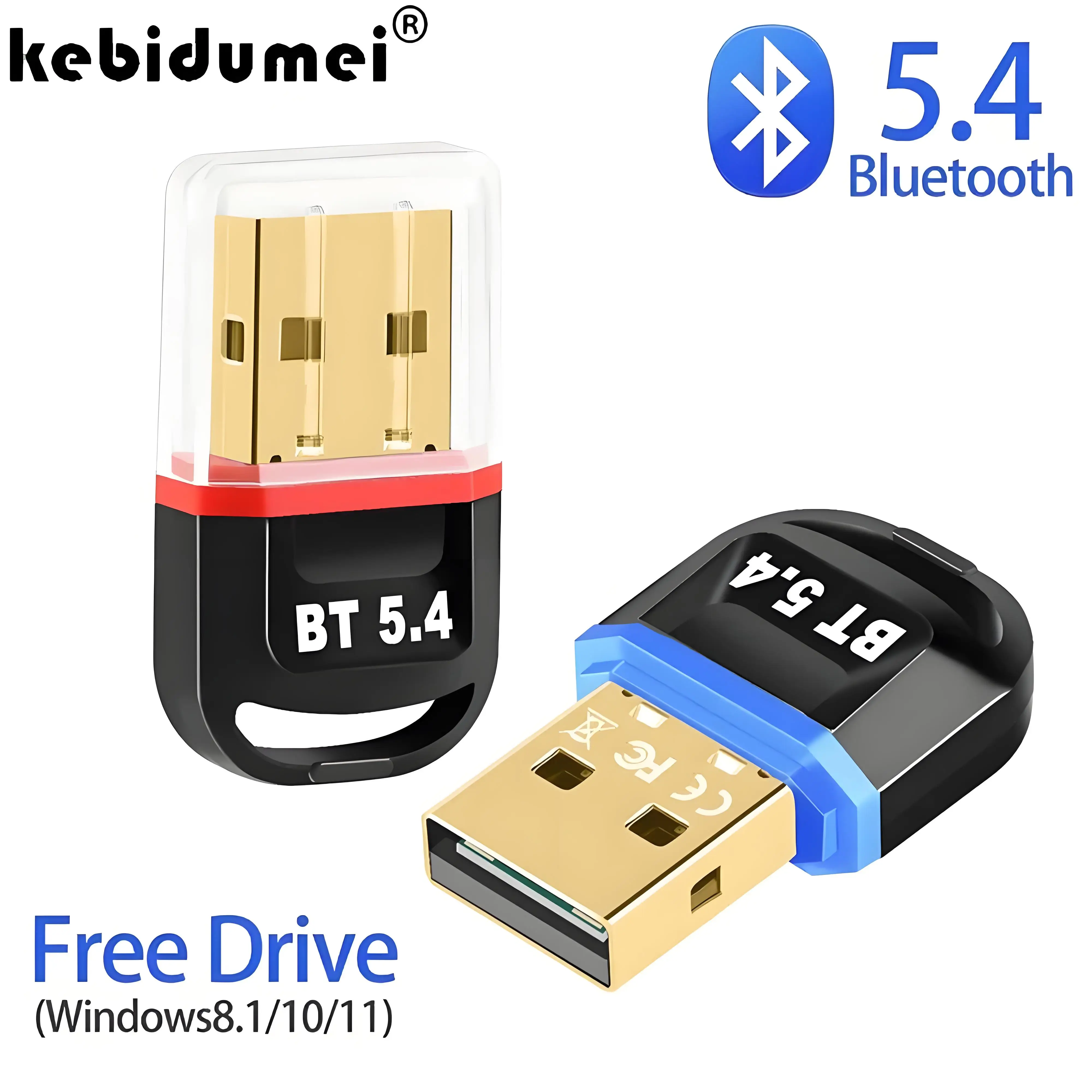 Bluetooth 5.3 5.4 Adapter USB Dongle Adapter Audio Receiver Transmitter Wireless Adapter for PC Laptop Speaker Mouse Keyboard
