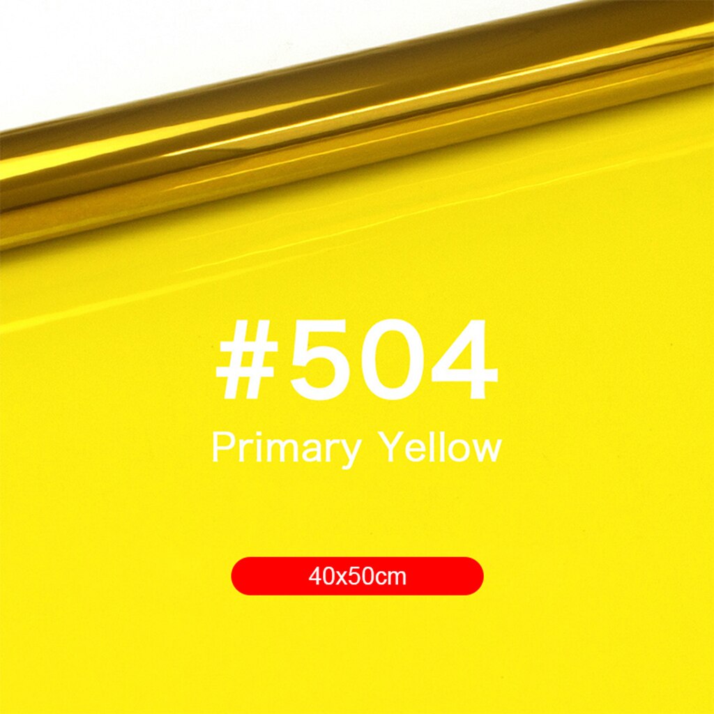 Filtre de couleur en papier, Gels de 40x50cm, pour éclairage de scène, lumière rouge, utilisé dans les films, les photos et les fêtes de théâtre: Yellow