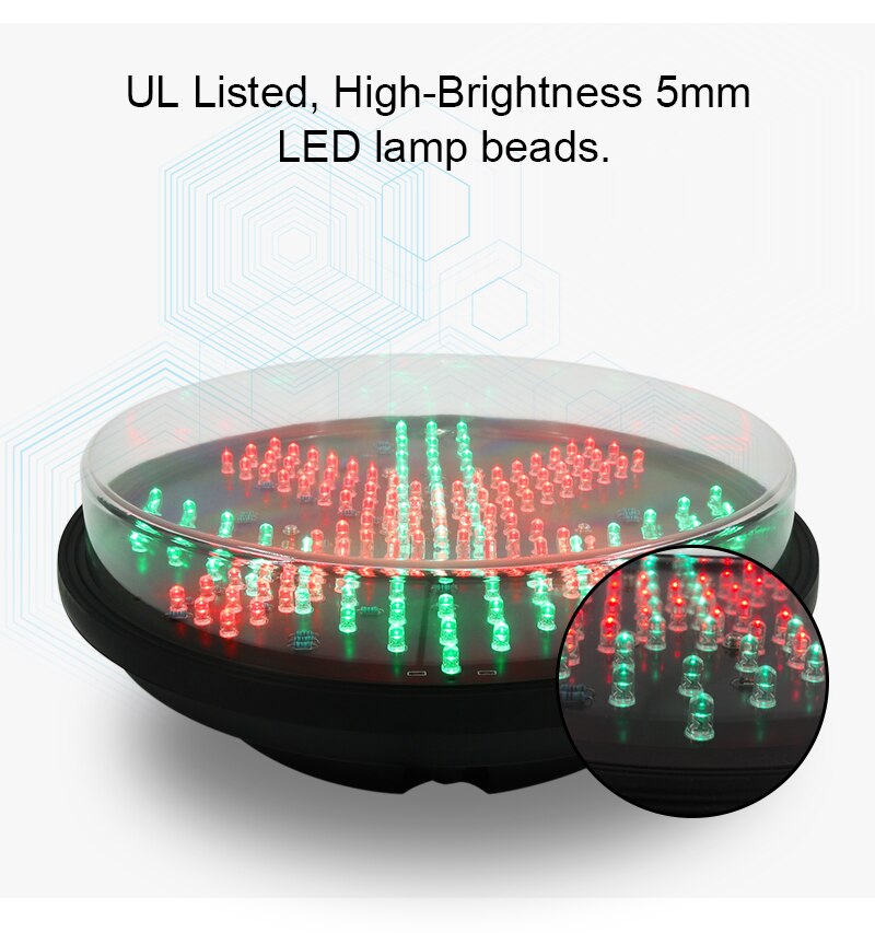 CE Approved 300mm Stop Go Guide Light LED Traffic Signal Core