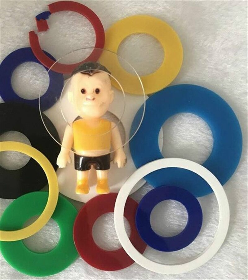 Hule runde akrylplader 2mm gennemsigtige plastik til plexiglas perspex plade ydre diameter 5cm trykplade lerværktøj