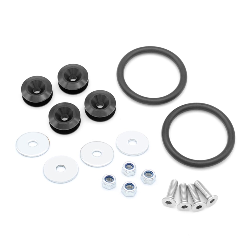 Quick Release Fasteners Fixing Buckle Nuts Bolts Kits For Car Front Rear Bumpers Trunk Fender Hatch Lids Car-styling: Black