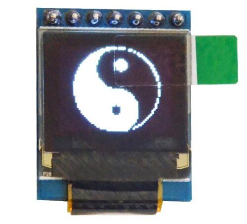 0.66 Inch 7PIN Spi Witte Oled Module SSD1306 Drive Ic 64*48 3.3V