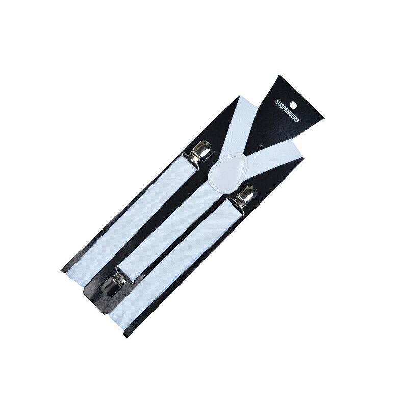 Tirantes elásticos de Color sólido para hombre y mujer, Tirantes ajustables, pantalones con tirantes para traje de boda, accesorios para falda,: 01