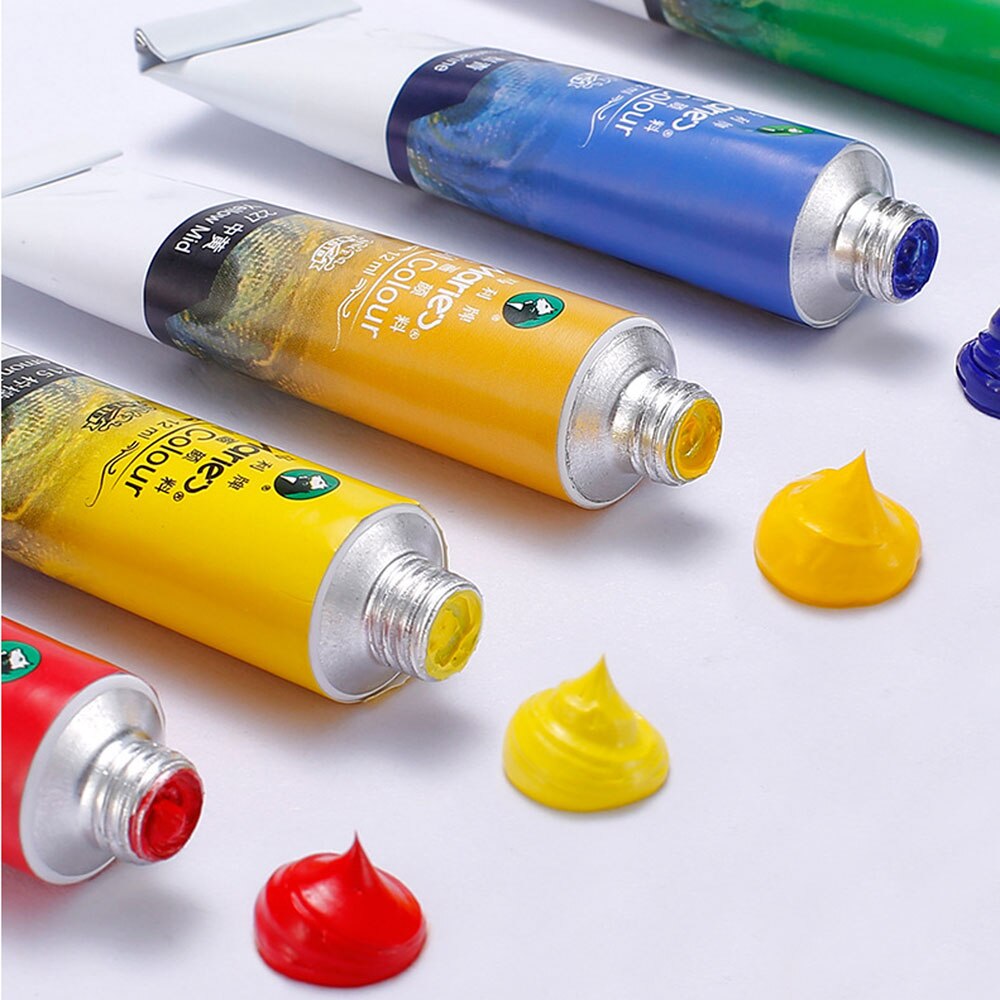 12Ml 36 Kleur Gouache Set Student Kunstenaar Tekening Professionele Set Reclame Art Milieubescherming Pigment