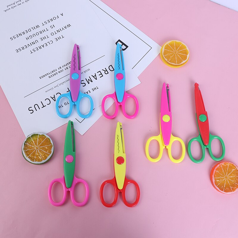 6PCS DIY Laciness Zig Zag Handmade Pinking Photo Cut Handicraft Scrapbook Album Scissor Shear Craft Diary School Paper
