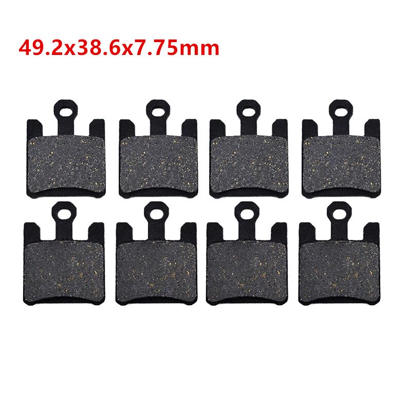 Complete Set Motorcycle Front Rear Brake Pads For Kawasaki ZX6R ZX636 2003-2005 ZX10R ZX1000 2004-2007: 2Pair front