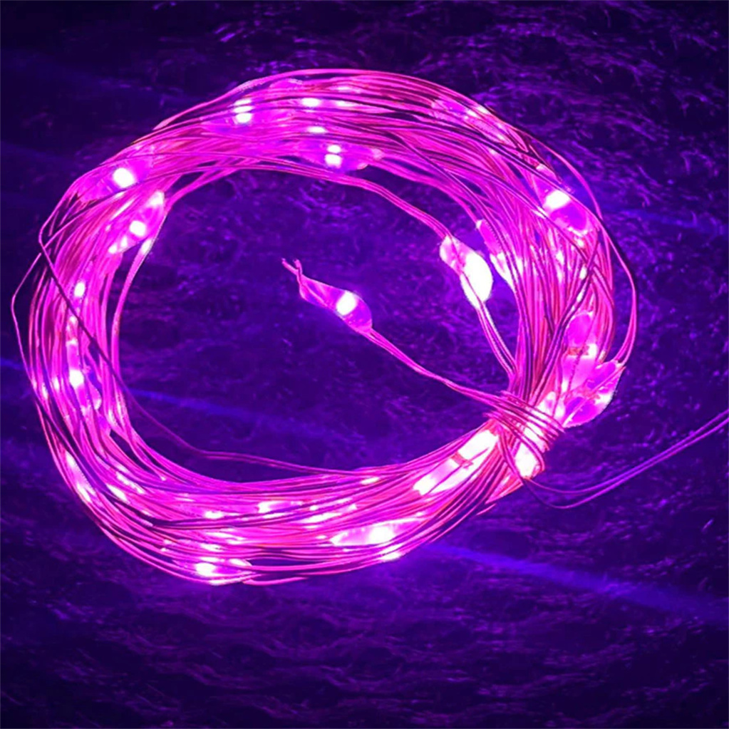 Usb led-ljusslinga usb utomhus/inomhus silver vattentät trådgirlang ljus julår julfestoon för heminredning: Vit / 85w