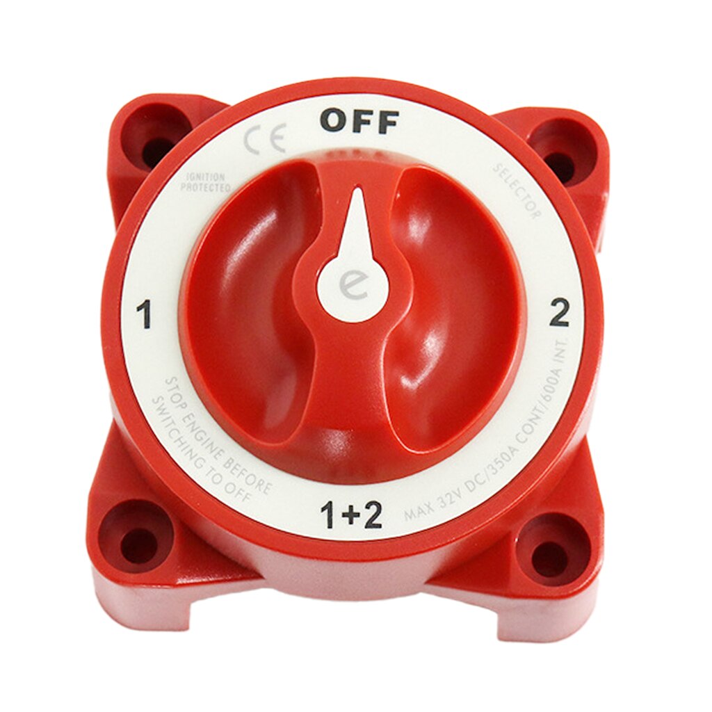 Neue Stil Vier Getriebe Dual Batterie Schalter Selector Sicherheit Geschlossen Off Trennen Rot