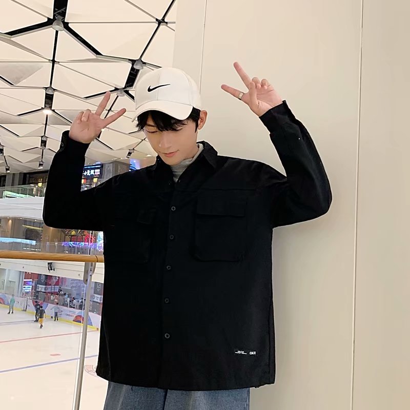 Frankrijk Stijl Katoenen Shirt Mannen Lente Mode Grijs Shirts Voor Mannen Lange Mouwen Effen Shirt Heren Comfortabele Shirts mannelijke