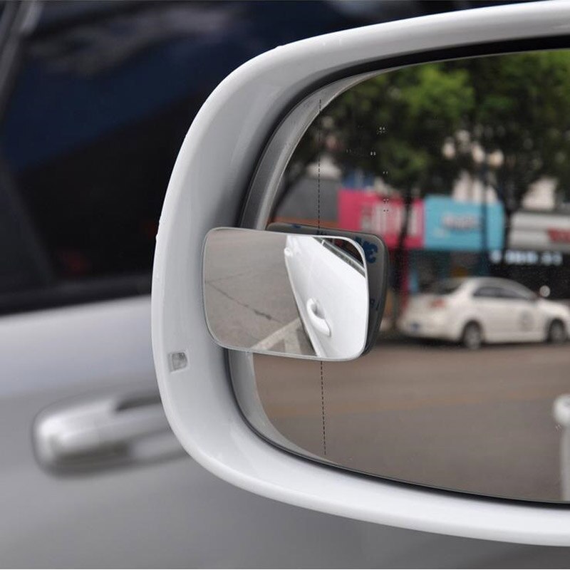 Bil bakspejl lille rundt spejl 360 graders justerbar vidvinkel spejl bakspejl blind spot multifunktion en pai