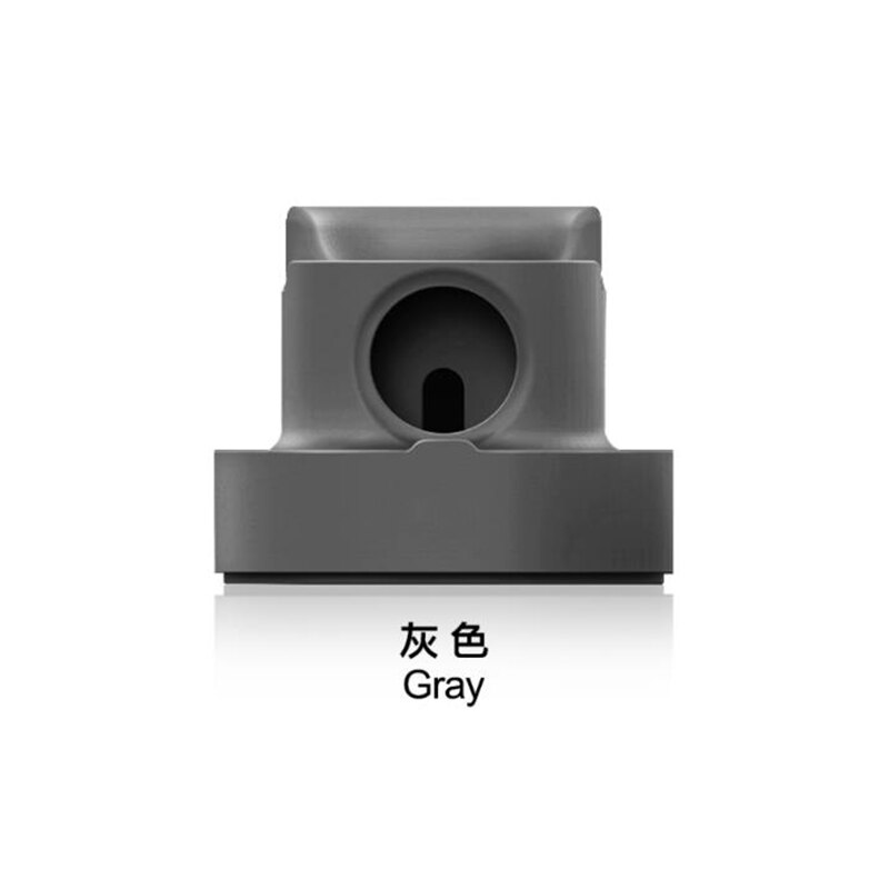 2 in1 silikone oplader holder til apple watch/iphone/airpods 1 2 ladestation hurtig oplader induktion dock iphone tilbehør: Grå