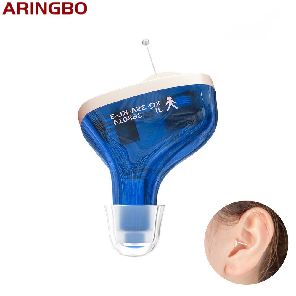 Trådløse høreapparater mini cic usynligt høreapparat lydforstærker ørehørelse bærbar