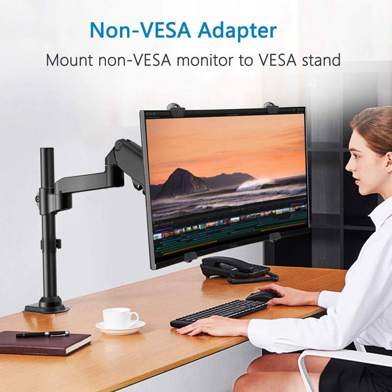 Universal VESA Mount Adapter Kit, Non-VESA Adapter for 17 to 29 Inch Monitor Screens to 75X75 and 100X100 VESA Mount
