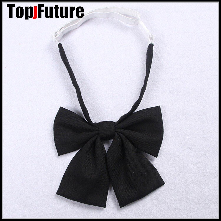 Japanese School JK Uniform Bow Tie For Girls Butterfly Cravat Solid Color School Sailor Suit Uniform Accessories Flowers Tie: Sky Blue