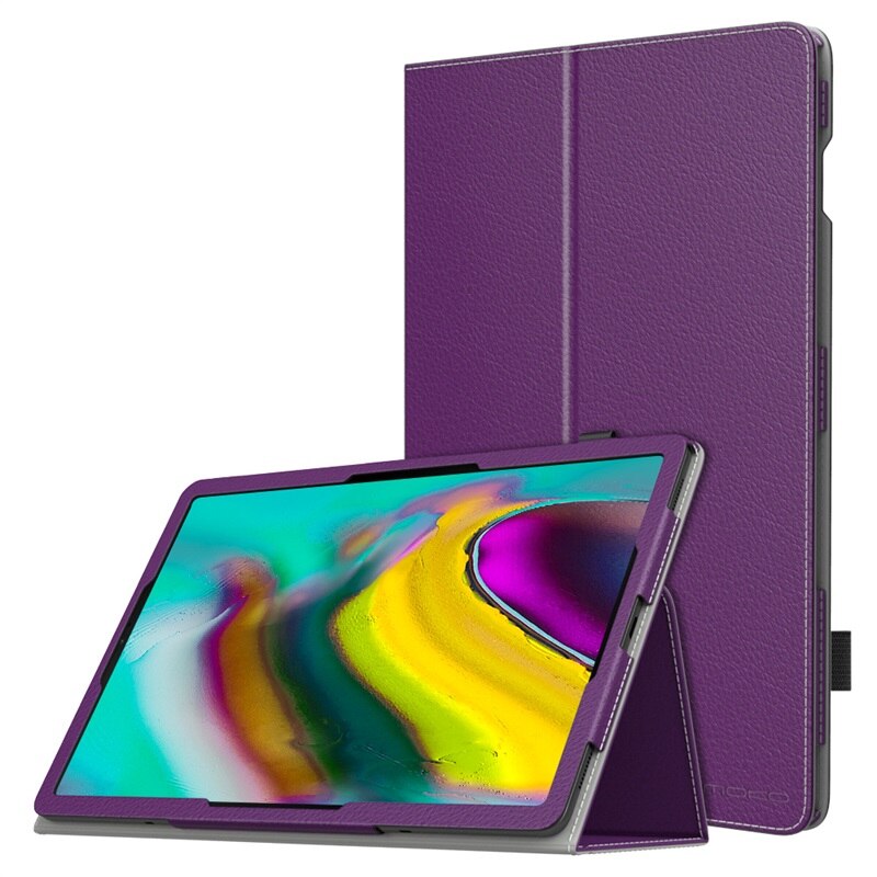 Fodral för samsung galaxy tab  s5e 10.5 release, smalt pu läder skalskydd stativfodral med auto wake/sleep för galaxy tab  s5e