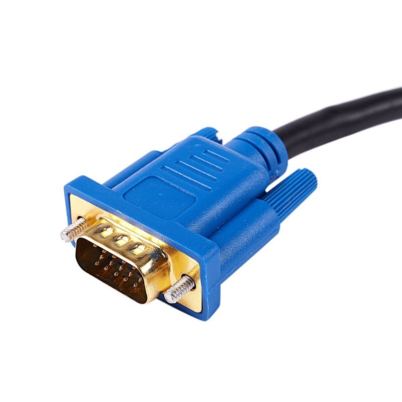 1.8M HDTV HDMI Male to VGA Adapter Cable Video Cable Connectors & Mini 4 Ports 2.0 USB HUB Splitter Adapter