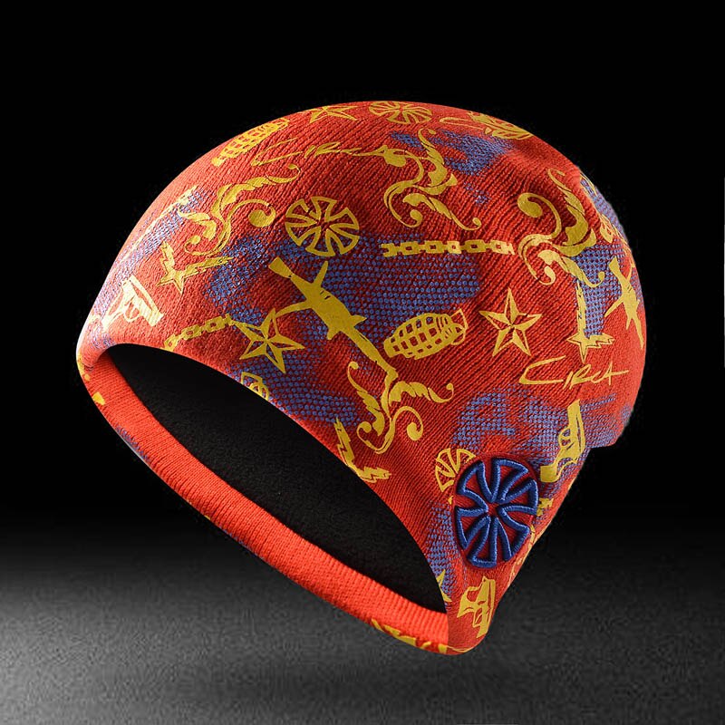 Bonnet Doodle pour homme et femme, , tricoté, à la , pour l&#39;hiver: Rouge