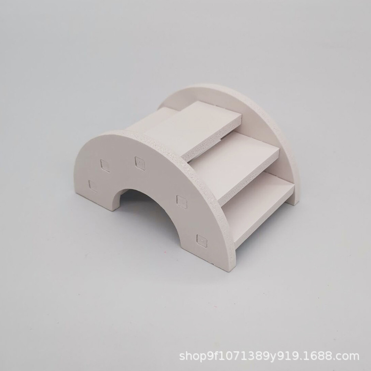 Escalera para hámster, puente de arcoíris, juguetes para mascotas, puente de plástico, juguetes colgantes, accesorios para jaulas de animales pequeños, producto bonito para para mascotas: Gris oscuro