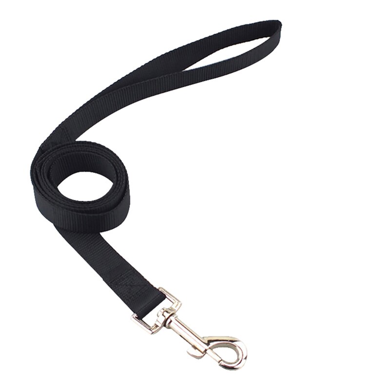 Klassiskt solid hundhalsband för hundar i nylon för små medelstora hundar kan matcha koppel och sele med snabbsnäppspänne
