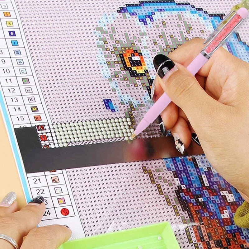 8Pcs 5D Diamant Borstel Tip Boor Pen Diamant Schilderen Tool Voor Naaien Kruissteek Accessoires, Nail Diy Decoratie