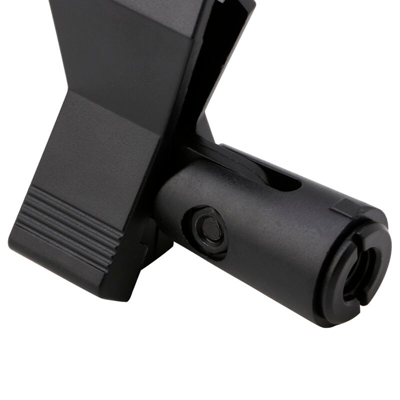 Flexibele Microfoon Mic Stand Accessoire Plastic Klem Clip Houder Zwart R9JA