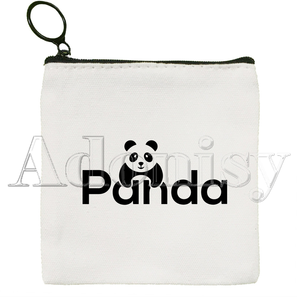 Panda Geldbörse Vintage Mini Brieftasche Ändern Pouch Haushalt Tragbare Schlüssel Karte Speicher Karte Tasche Zipper: J