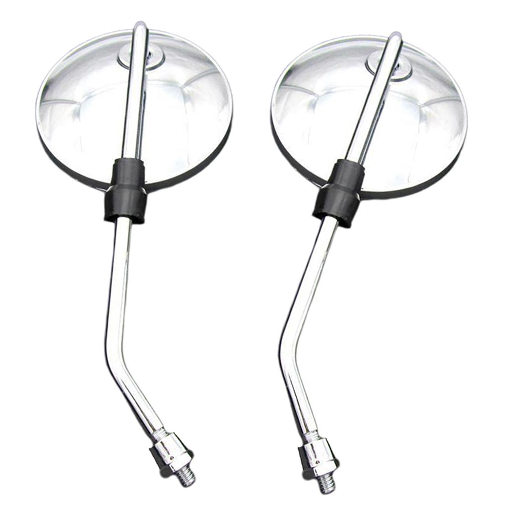 Motorspiegels Universele 8 mm ronde motorfiets achteruitkijkspiegels Stuur voor mountainbike crossmotor ATV