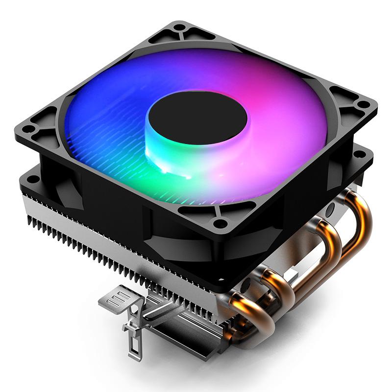 Universal desktop cpu kylare cpu fläkt radiator 12v kopparrör tyst cpu kylare kylning master dator fläkt lga amd  am4/fm2/fm2: Lga 115x 775 färg