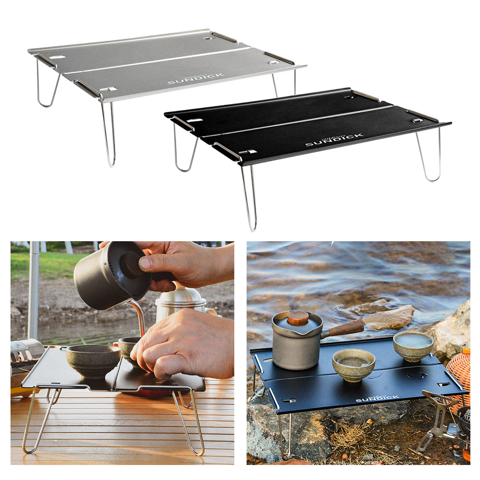 Outdoor Folding Table Camping Aluminium Alloy Picnic Table Waterproof Ultra-light Durable Foldable Table Desk