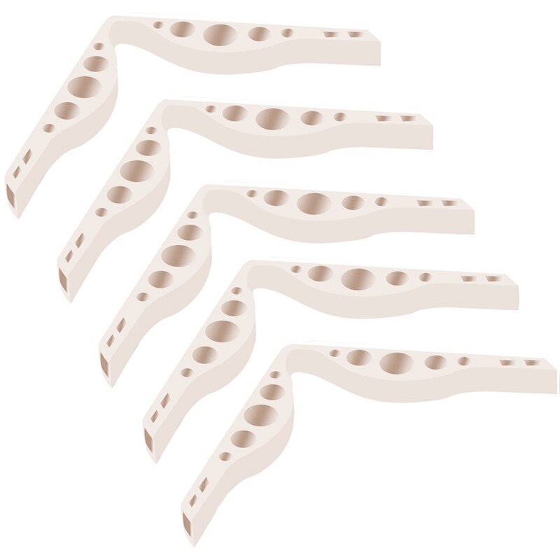 3D bouche masque Support nez pont Silicone Support Anti-buée lunettes réutilisable porte-masque à la et novateur: Khaki 5PC