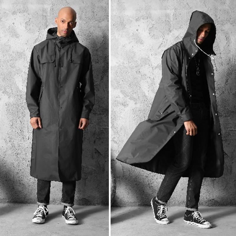 Thicken EVA Adults Raincoat for Men Women Waterproof Rain Coat Outdoors Travel Camping Fishing Rainwear Suit