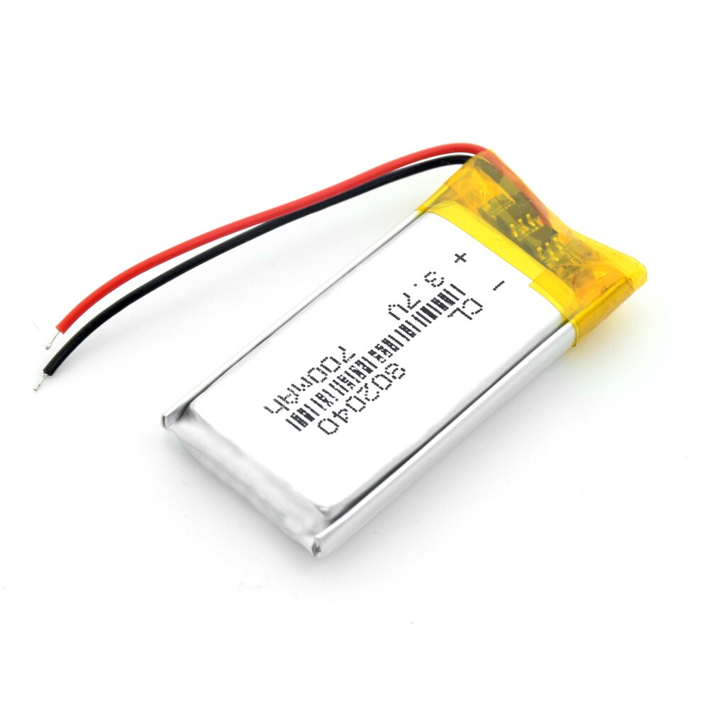 802040 Polymer battery 700 mah 3.7V Rechargeable Li-ion battery for smart home dvr GPS MP3 MP4 Bluetooth Speaker Reading Pen DIY