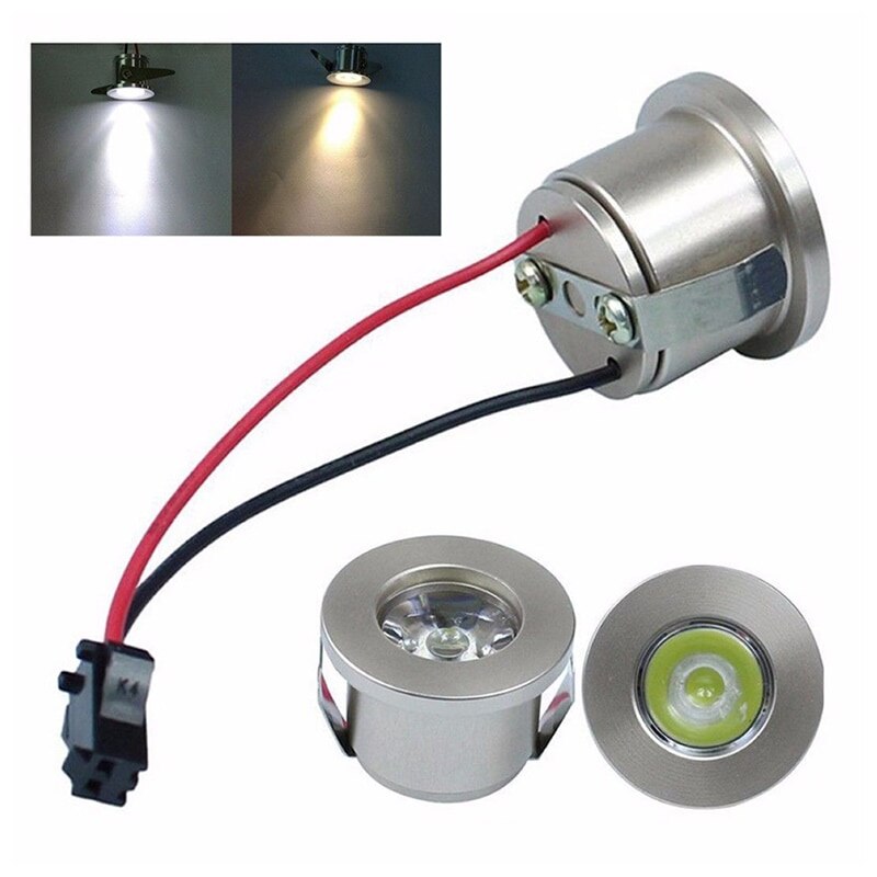 AC 85-265 v Mini Opbouw Licht led downlight 1 w/3 w LED Wit/ warm Wit Sieraden Kast Lamp spot light