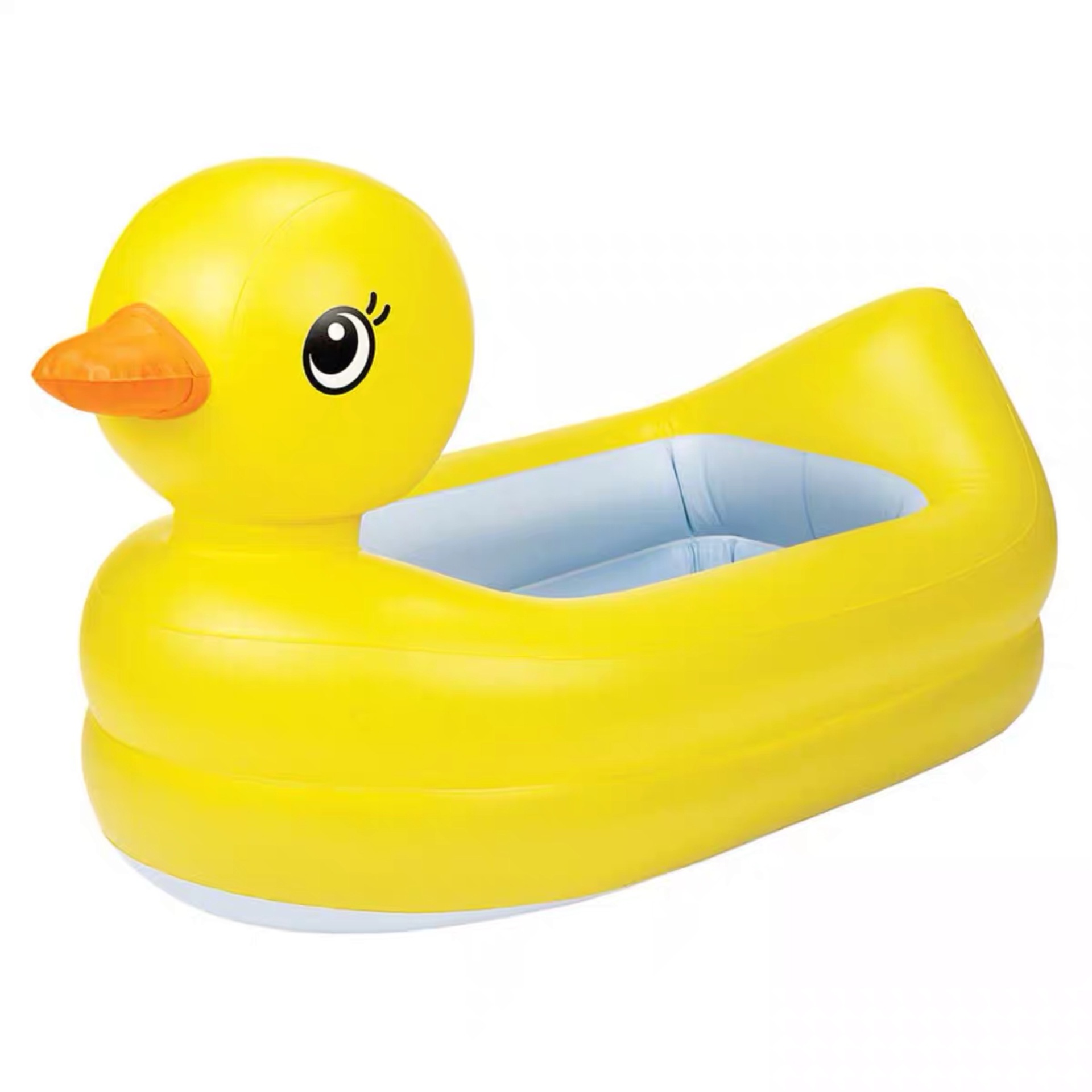 Bañera inflable de patos para bebés, bañera de ducha para el hogar, bote de piscina, para niños, Parque Acuático infantil, fila flotante, asientos de playa para niños: Little yellow duck