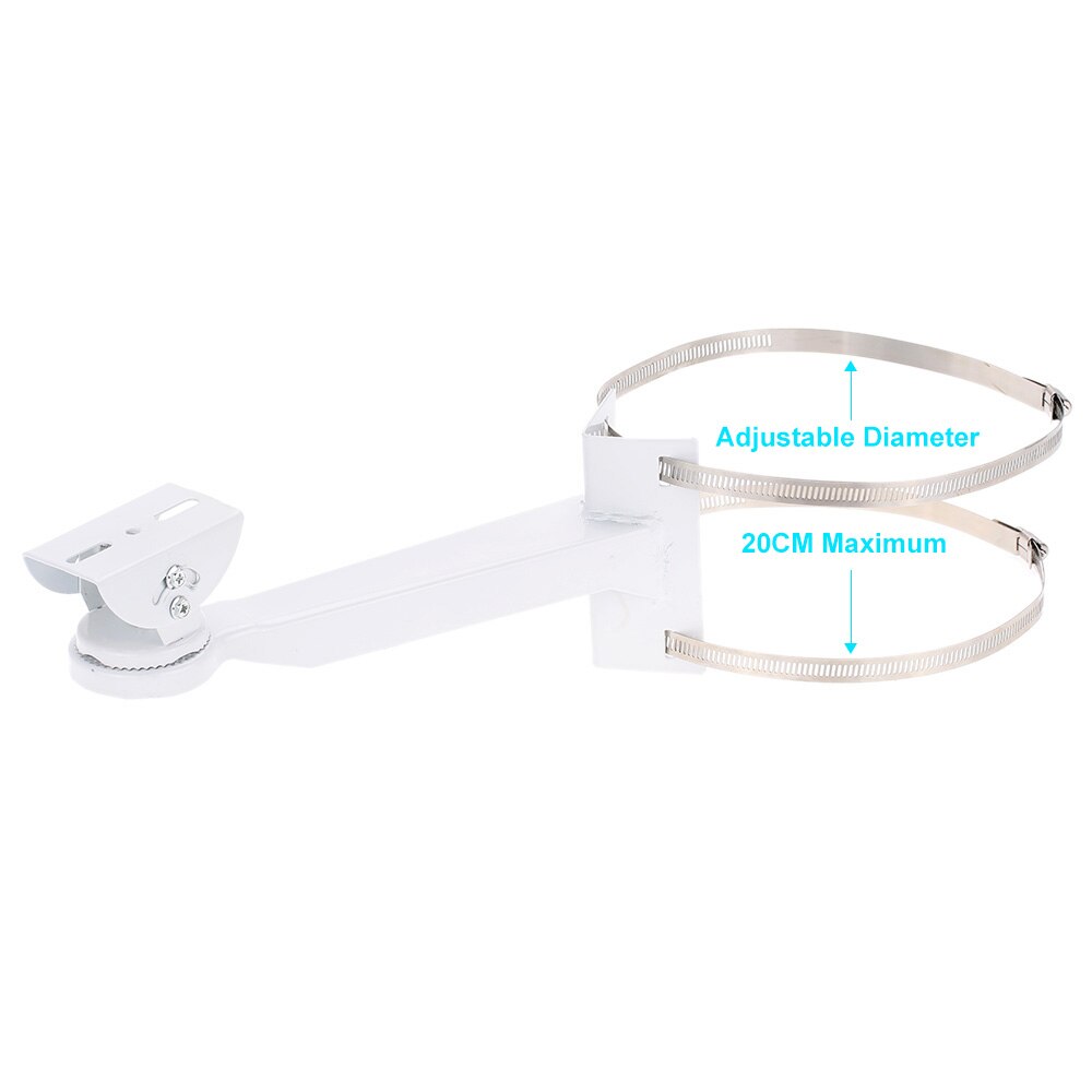 Adjustable Metal Pole/Column Mount Loops Bracket Camera Wall Bracket 20CM for CCTV Security Camera