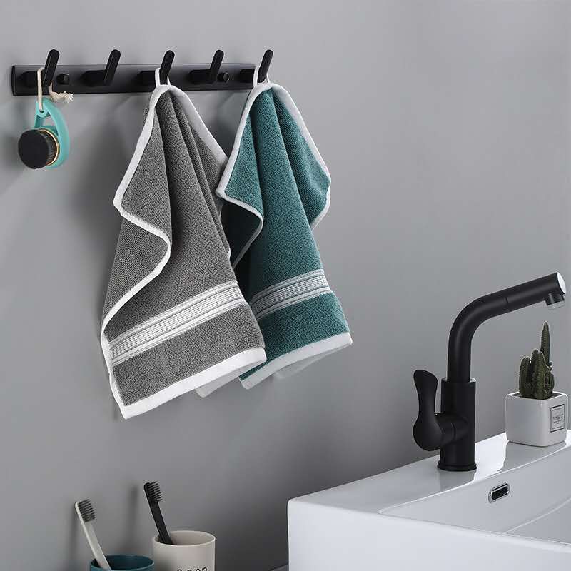 Zwart witte badjashaak badkamer handdoekhaken handdoeken tas hoedenhaak wandmontage kleding kapstok wandhanger badkamer hardware