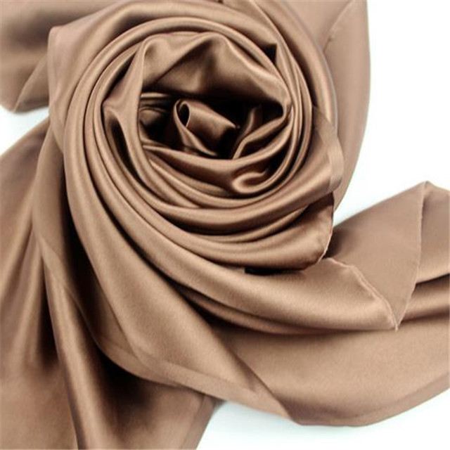 Zijde Charmeuse Satijnen Stof 19momme 44inch Glad Gevoel Organische Originele Textiel Zijde Hertogin Satijn Stof voor Dame Kleding: 12 brown