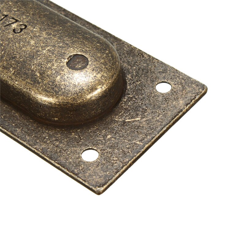 Rustfritt stål støpejernsdør skyveskap møbelhåndtak innsats vintage 92.5x 36mm 2 type