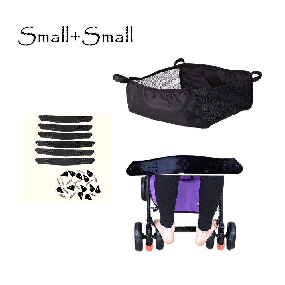 Pedal Foot Rest Pram Baby Footrest Stroller Footboard Anti-Skid Black Premium Plastic Baby Buggy: small combination